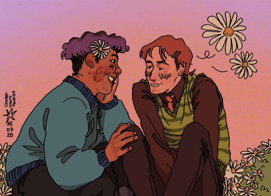 Private Commission / 07/2025 / digital with pen lineart / 2:15 h